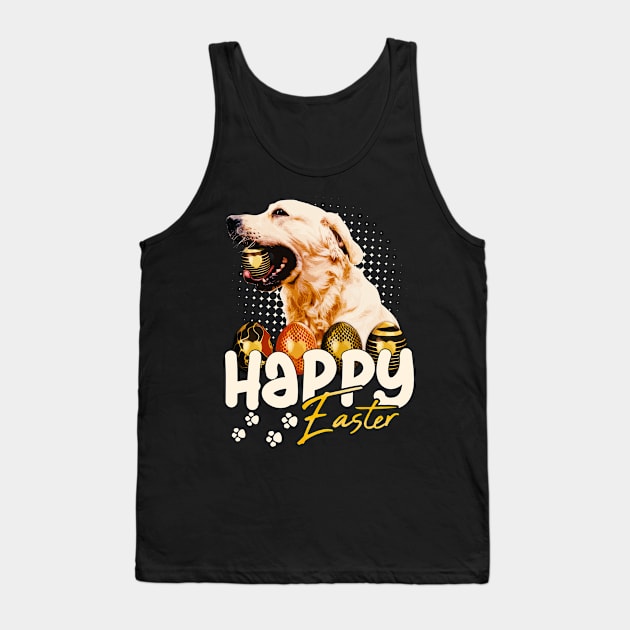 Golden Retriever Easter Shirt Tank Top by jhay_41